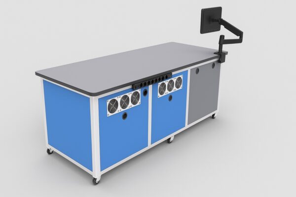 Mesa de laboratorio para LC/MS con cabina antirruido