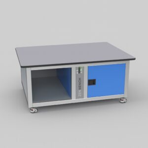Mesa de laboratorio para MS con cabina antirruido para bomba de vacío