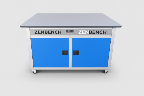 Mesa de laboratorio para MS con cabina antirruido para bombas de vacío