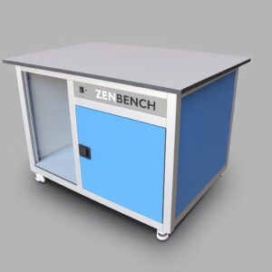 Mesa de laboratorio para LC/MS, MS, ICP/MS con cabina antirruido