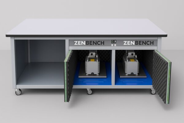 Mesa de laboratorio para LC/MS con cabina antirruido