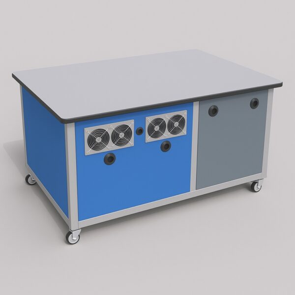 Mesa de laboratorio para LC/MS con cabina antirruido