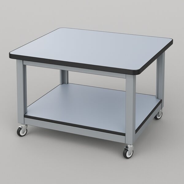 Mesa móvil DESK120 para escritorio con encimera química